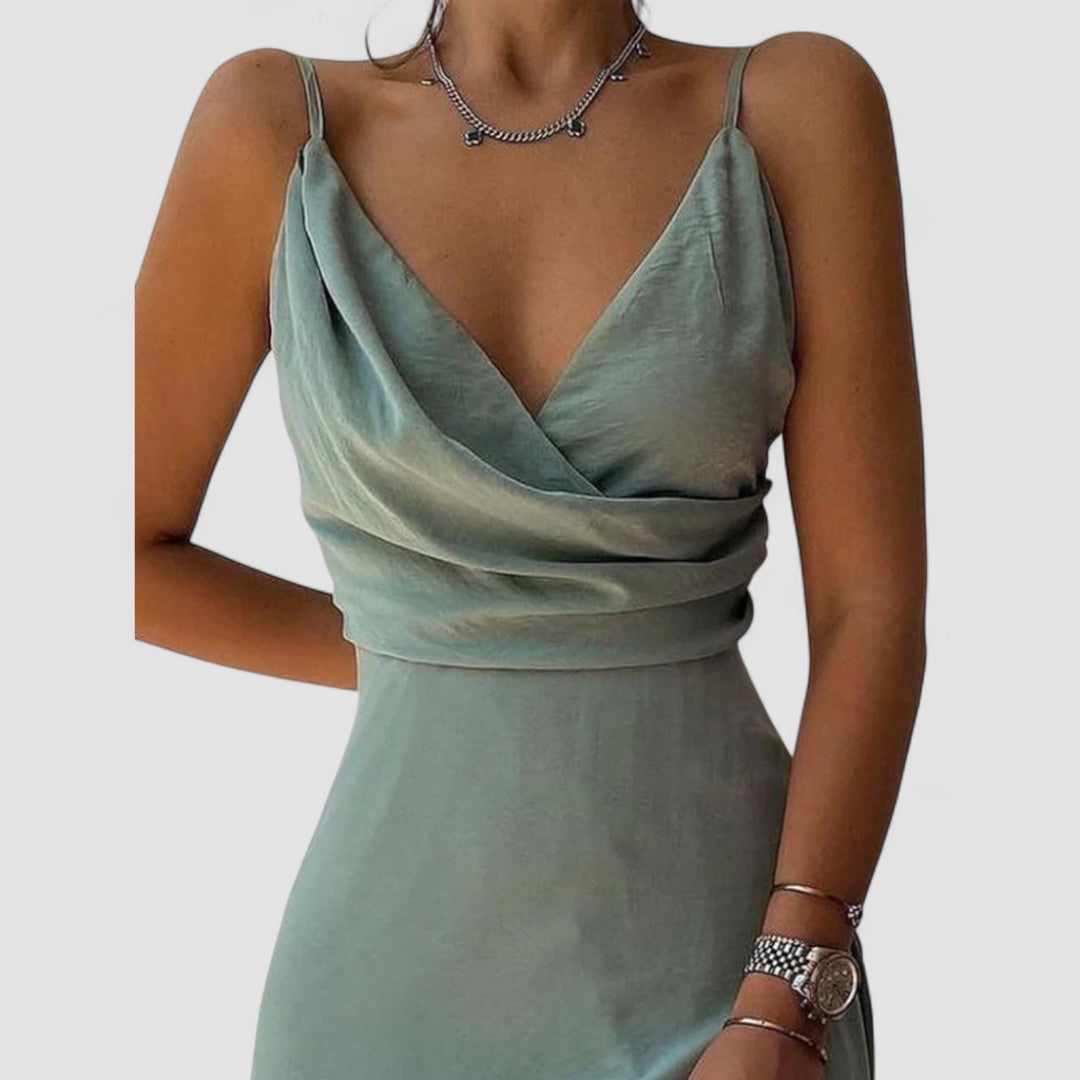 Aneta - Satinklänning