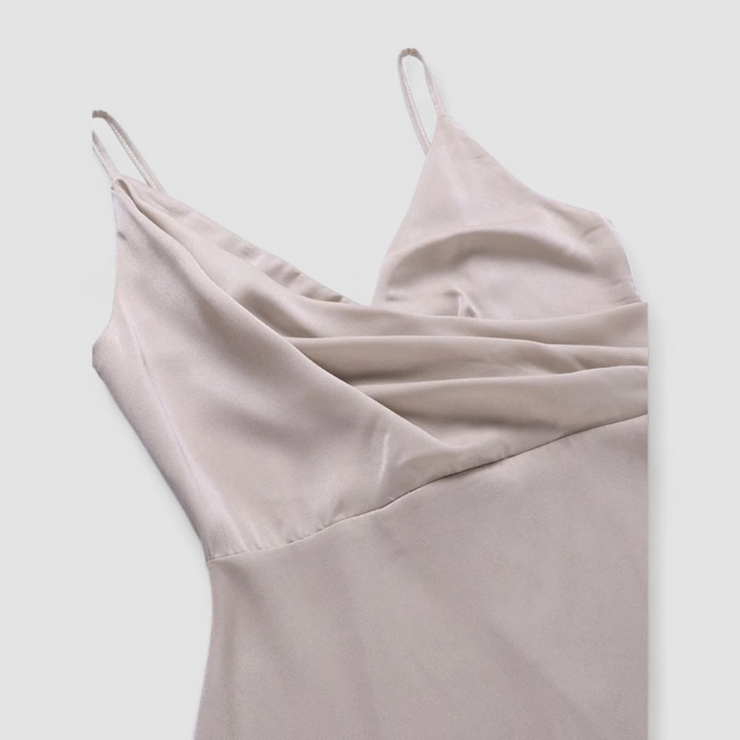 Aneta - Satinklänning