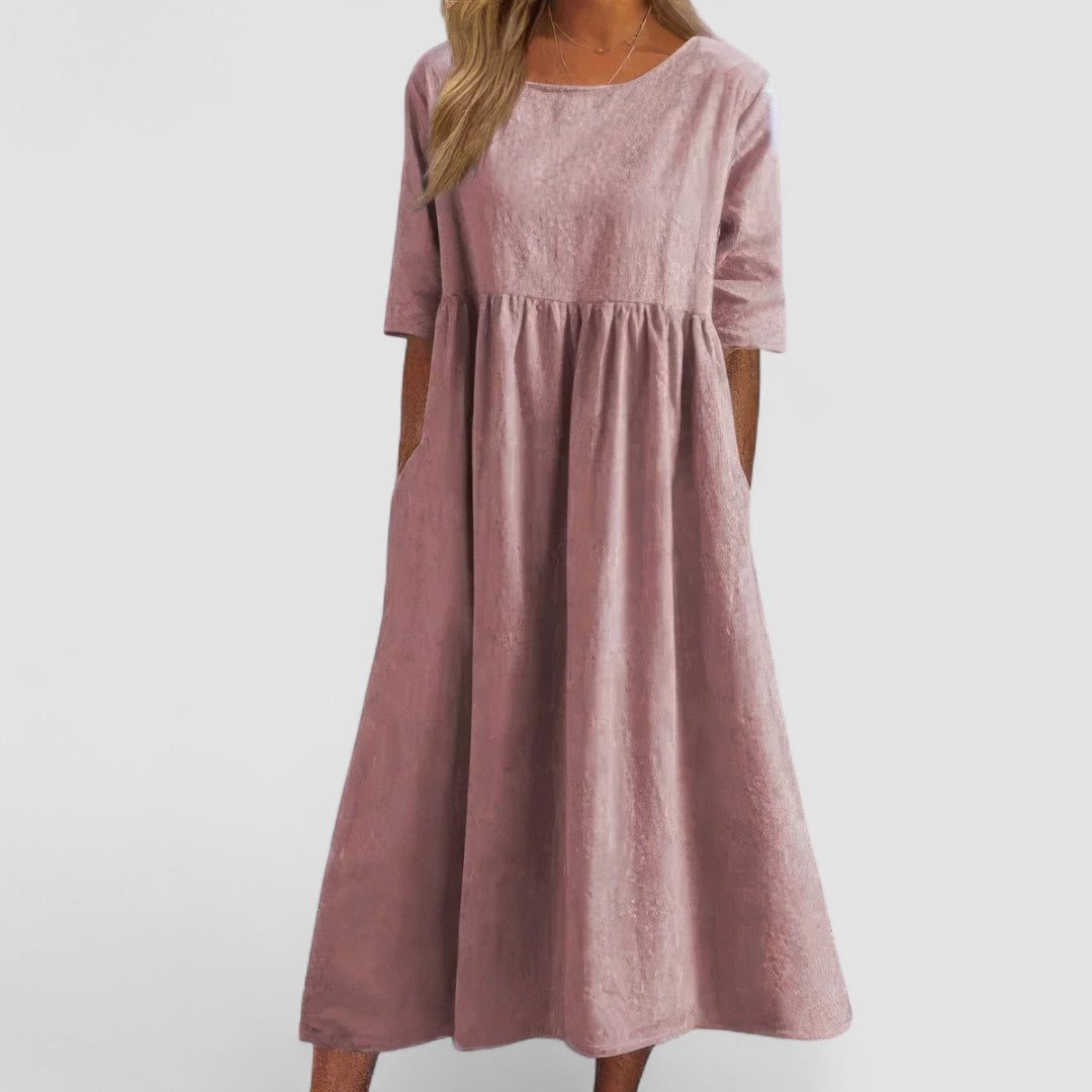 Pocketklänning i bomull